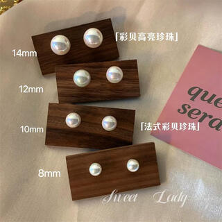 Ykincasl old phoenix 2025 new 9999 sterling silver temperament pearl earrings ins retro temperament earrings for women 6mm pair of lao fengxiang same style