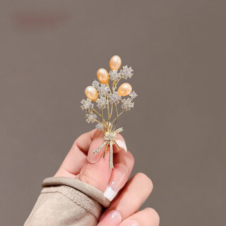 Snqp new pearl bouquet brooch high-end exquisite corsage suit pin niche accessories quality gift pearl bouquet brooch