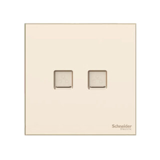Schneider yueyuan series style gold double-linked category 5e information socket a3n32rj5_wg_c1 double-linked category 5e information socket yueyuanjin