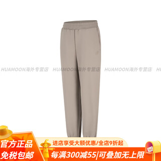 Asics new men's fleece warm running pants men's loose elastic comfortable sports pants official flagship authentic light gray s