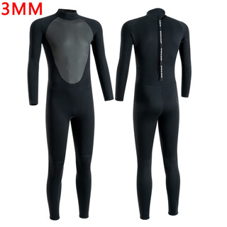 Jingyong 3mm wetsuit, men's warm and cold-proof wet winter swimming one-piece snorkeling and surfing suit (please note the size when placing an order)-dz