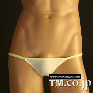 New men's thong thin nylon low-waist breathable and comfortable men's sexy thong t-pants white s