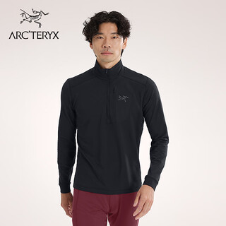 Arc teryx rho lt zip neck lightweight men's inner long-sleeved top black/black m