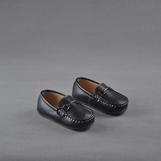 Ye yu 2025 spring boys' leather shoes full cowhide 1-3 years old baby shoes little children's peas shoes black performance shoes white shoes black 27 shoe inner length 16.7cm