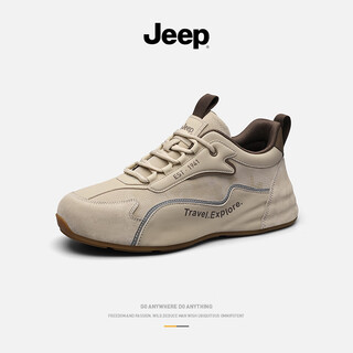 Jeep daddy shoes men's 2025 autumn new outdoor hiking shoes business casual sports shoes breathable non-slip running shoes