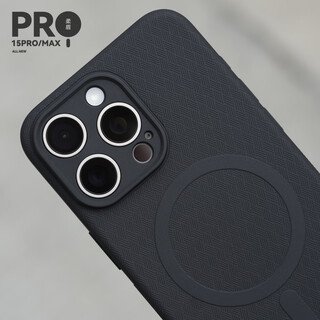 Shen shenben magsafe soft shield pro magnetic apple precision hole simple mobile phone case soft shell all-inclusive iphone15promax/14pro black magnetic __ iphone_15_pro_max