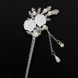 Ykincasl old phoenix 999 sterling silver bianhua palace ancient costume hairpin versatile step tassel ancient style hairpin plate hairpin pen tip pickup