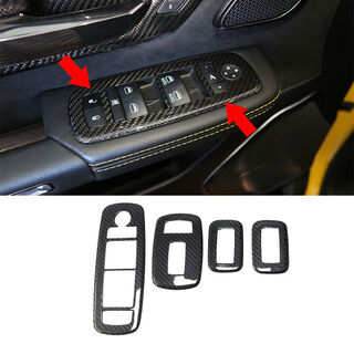 Litian is suitable for dodge ram tyrannosaurus ramtrx real central control air outlet rearview mirror cover modification real glass switch bright