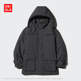 Uniqlo women's high performance composite coat/smart warm fashion technology warm jacket 469899 09 black l /160/88a