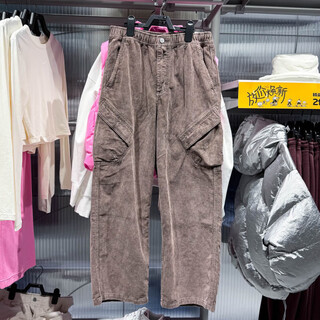 Nike men's 2025 winter new casual pants corduroy retro versatile loose straight warm sports pants hv0527-237 s