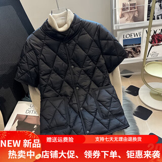 Warm winter duck down jacket cotton vest women's half sleeve mom winter warm and close-fitting autumn and winter stand collar half sleeve women's mid sleeve sx2366 black - stand collar m 90jin jin is equal to 0.5 kg within