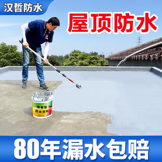 Hanzhe roof waterproof leak repair material roof crack leakage special paint bungalow roof leak repair king leak-proof glue cement color 4jin jin is equal to 0.5 kg, approximately 4 square meters of construction