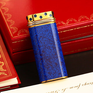 Cartier (cartier) second-hand 95 new inflatable lighter cheetah series blue marble pattern seven treasures three-color gold ring short men's accessories luxury gift collection