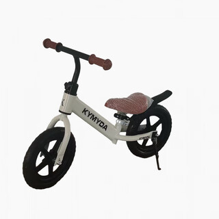 RSRDDY儿童平衡车无脚踏自行车滑步滑行车1-3-6岁2宝宝玩具骑行车入门 带支撑带泥瓦 白色 12