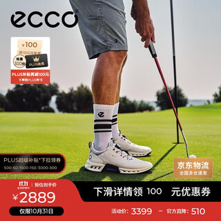 Ecco biom c4 golf shoes for men, waterproof and breathable sports shoes, jianbu 130424, white 40 hl