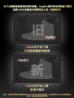 Yusenyi supbro shoe box storage box transparent aj sneakers side opening space-saving shoe wall shoe cabinet shoe storage god product upgrade adjustment logo adjusted to the upper left corner implemented in late september 24 33.7x26.5x20.6cm 33 33.7x26.5x