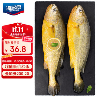 Haimingwei frozen yellow croaker 700g/2 pieces ningde large yellow croaker landmark seafood aquatic products fresh fish marine fish