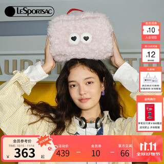 Lesportsac new little monster series cute autumn and winter plush cosmetic bag storage clutch love little monster