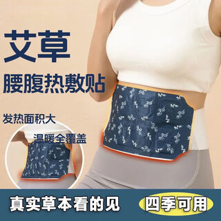 Jidaocook waist hot compress patch mugwort warming palace patch waist and abdomen protector warm baby belly mugwort warming waist and abdominal patch self-heating artifact trial pack 1 piece - self-heating waist and abdomen patch