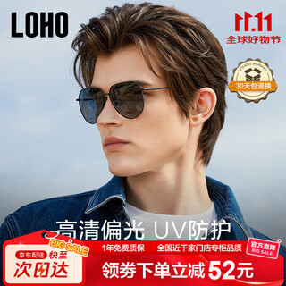 Loho classic aviator sunglasses polarized sunglasses for outdoor fishing and driving, specially for male friends lhy601