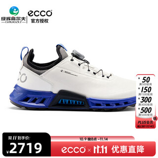 Ecco golf shoes for men, jianbu c4 series boa laces, cushioning, non-slip and anti-splash buffalo leather upper 130424-61109 (25 new models) 41