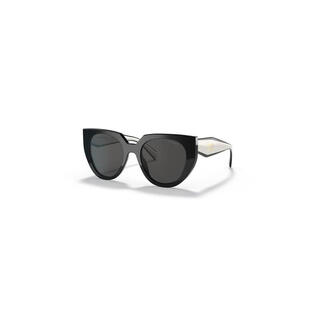 Prada new women's sunglasses anti-uv cat street photo sun protection driving sunglasses big face slimming 09q5s0 - black - dark gre 5220-140