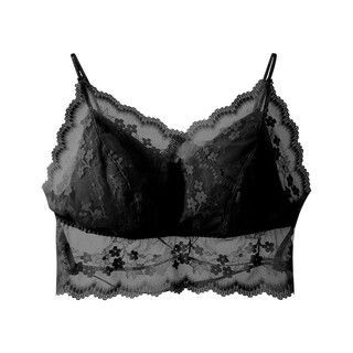 2025 lace beauty back all-in-one cup removable thin strap sexy suspender underwear spaghetti straps wrapped breast tube top trendy black one size