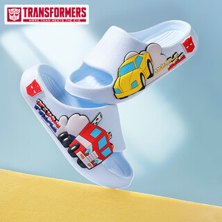 Transformers children's slippers, men's summer, medium and large children's non-slip baby soft-soled slippers, blue 180