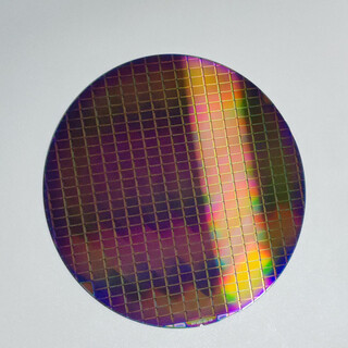 Crystal cpu wafer wafer photolithography integrated circuit chip semiconductor silicon wafer teaching popular science test 8-inch no. 16 free acrylic bracket