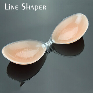 Silicone latex invisible bra with thin bottom and thicker silicone bra strapless invisible bra ordinary inner box plus outer box d with box