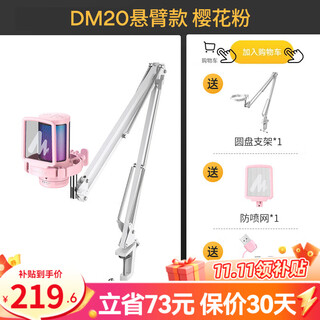Maono computer microphone game noise reduction microphone live recording wired radio microphone usb mobile computer desktop laptop online class k song maono dm20 dm20s pink (newly upgraded independent noise reduction)