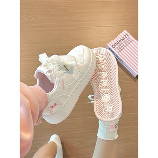 Pull back cartoon original sneakers for women autumn white shoes niche versatile kt cat student shoes for women rice pink 38