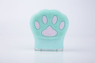 洗脸仪电动洗面洁面仪毛孔清洁器硅胶刷脸部猫爪仪批发深层清洁 绿色