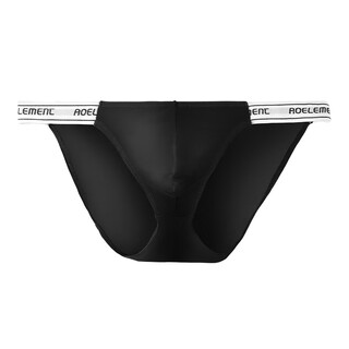 Men's thong men's sexy underwear men's double thong underwear gay men's butt exposed sexy briefs black l