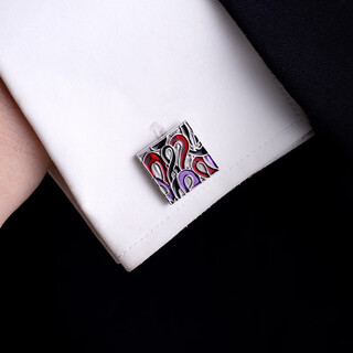 Shijanu french button cufflinks men's cuff buttons shirt shirt sleeves cuff nails (size) diameter about 16mm blue