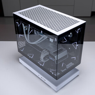 Art ultra hm2 gaming computer desktop mainframe supports 360 water-cooled m-atx motherboard/suspended sea view room/supports 5090 graphics card