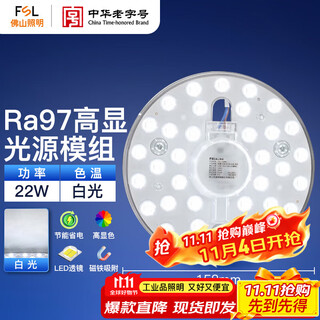 Fsl foshan lighting led ceiling lamp lamp panel light source module wick 220v 22w white light muguang 97 high display