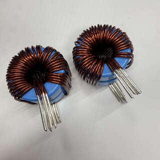 Luquan high current inductor iron silicon magnetic ring inductor coil 100a 22uh 33uh 50uh pfc power supply lc filter 50a50uh