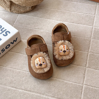 Terranis recommended by yangma 2025 spring and autumn new style breathable cartoon shoes for girls and toddlers korean style cute soft sole non-slip camel 21_inner length 13.8cm