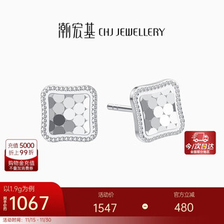 Trendy acer pt950 platinum earrings women's birthday gift price modern eep40000508 one pair approximately 1.9g