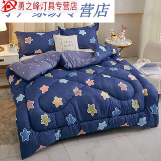Modu quilt winter quilt thickened warm quilt core student dormitory air-conditioned quilt single double spring and autumn quilt four seasons meow star (yellow) 180cm220cm winter quilt six jin jin equals 0.5 kg