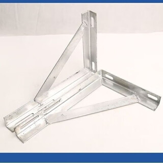 Fixed bracket bracket galvanized triangle bracket air conditioner outdoor unit bracket midea gree outdoor unit load-bearing bracket wall load-bearing angle iron air conditioner bracket 1.5p l4 thickened 36*46 pair