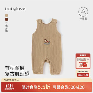 Babylove overalls for autumn and winter infants and young children going out jumpsuits casual pants corduroy style trousers