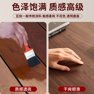 Non-shadow water-based paint wood varnish transparent color