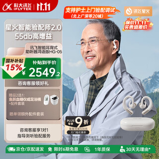 Iflytek behind-the-ear digital hearing aid hongyu version hg-05 noise reduction and anti-lost earhook form non-bone conduction can be fitted hongyu version hg-05 55db high gain fashionable earhook type