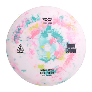 Yikun discs disc track throw nvwa nuwa 8/6/-1.5/0 inner color frisbee golf competition training special yikun a type_green_red_green (170-173g)