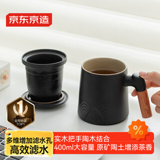 Kyoto-made teacup portable black pottery teapot tea cup kung fu tea set office cup portable teapot capacity 400ml