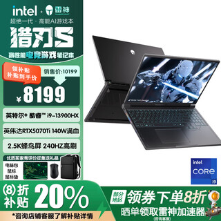 Thunderobot thor hunting blade s 16-inch hummingbird screen gaming laptop 2.5k 24-core i9hx 5070ti 2.5k 240hz 16g memory/1tb solid state drive