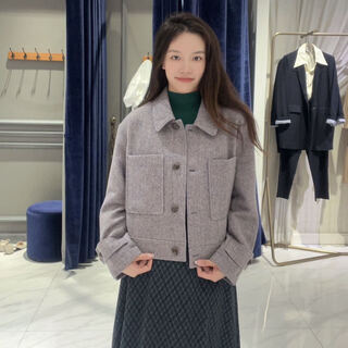 Eifini women's fashionable simple short coat 1ea811721 light blue s