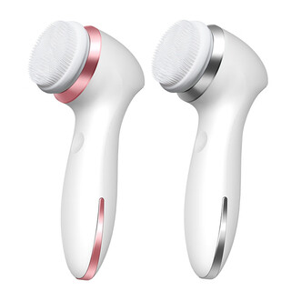 新款面部电动充洁面仪家用美容仪洗脸仪电动面部毛孔清洁神器电动 乳白色